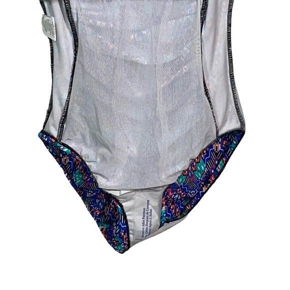 Swim SolutionsTummy-Control Shirred One-Piece Swimsuit, blue 8 - Picture 10 of 13